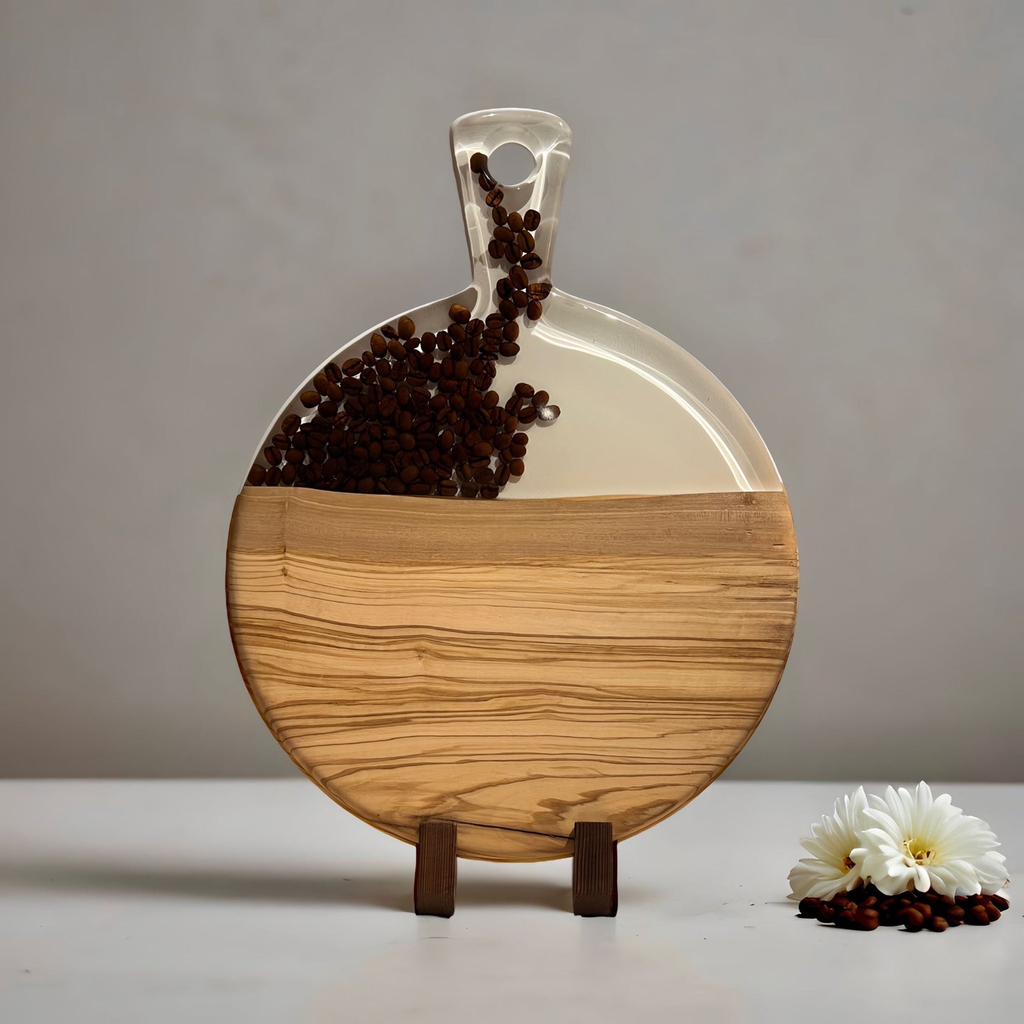 Epocraft - Serveerplank rond - koffie